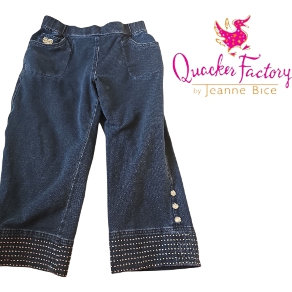 DREAMJEANNES by Quacker Factory Pull On Crop Pants Size XXS